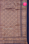 PURE KADDI BANARASI GEORGETTE SILK SAREE-Navyblue-PA29680