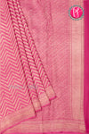 PURE KADDI BANARASI GEORGETTE SILK SAREE-Pink-PA23860