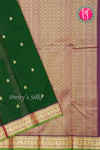 Pure Kanchipuram Silk Saree-Bottlegreen-PA27118