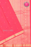 Pure Kanchipuram Silk Saree-Rosepink-PA27091
