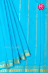 Pure Mysore Crepe Silk Saree-Ananadablue-PA21845