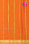 Pure Mysore Crepe Silk Saree-Orange-PA33665