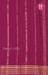 Pure Mysore Crepe Silk Saree-Brick orange And Darkpink-PF66917