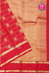 Half Pure Kanchipuram Silk Saree-Red-PA25832