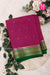 Pure Mysore Crepe Silk Saree-Mejentapink And Green-PA46766