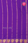 Pure Mysore Crepe Silk Saree-Gandaberunda Border-PF84405