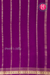 Pure Mysore Crepe Silk Saree -Wine-PA03096
