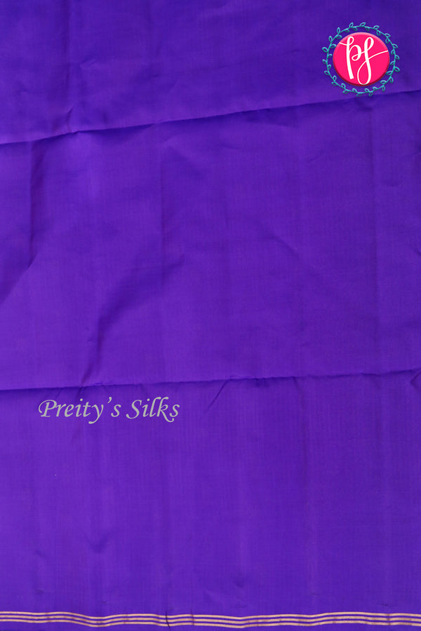 Kanchipuram Soft Silk Saree-Army Green And Royalblue-PA20267