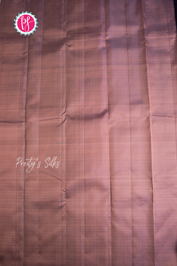 Pure Kanchipuram Silk Saree-Peach-PA57121