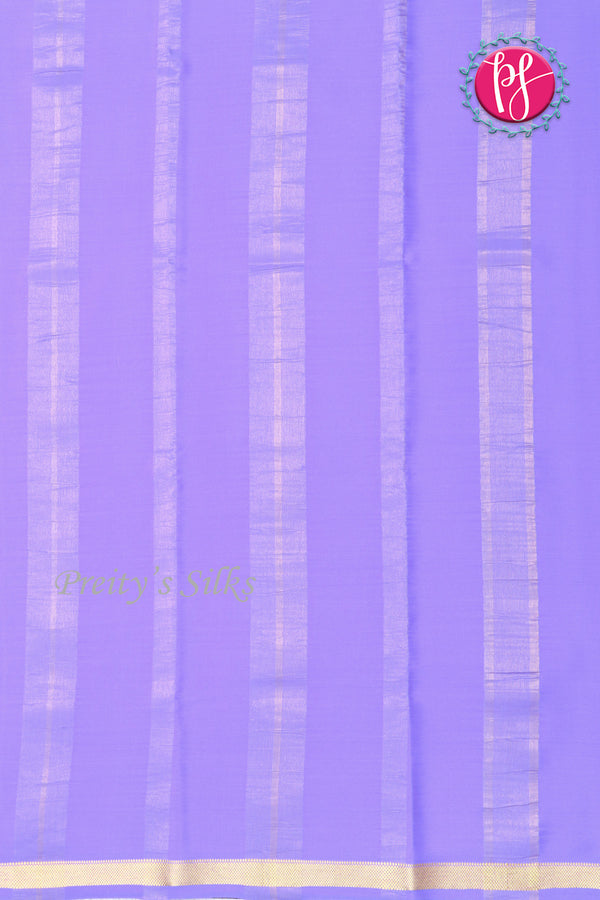 Pure Mysore Crepe Silk Saree (With singlechecks)- Lavender-PA10730