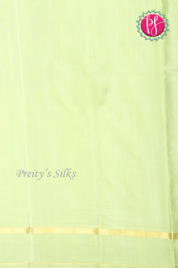 Pure Mysore Crepe Silk Saree-Pastelgreen-PA19482