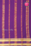 Pure Mysore Crepe Silk Saree-Dusky Magenta pink And Voilet-PA19929