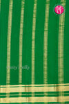 Pure Mysore Crepe Silk Saree-Marigold orange And Green-PA19929