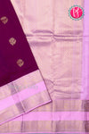 Pure Kanchipuram Silk Saree-Darkmaroon And Lightpink-PA23514