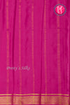 Pure Mysore Crepe Silk Saree-Mustardyellow And Pink-PA22355
