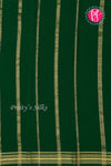 Pure Mysore Crepe Silk Saree-Bottlegreen -PA19538