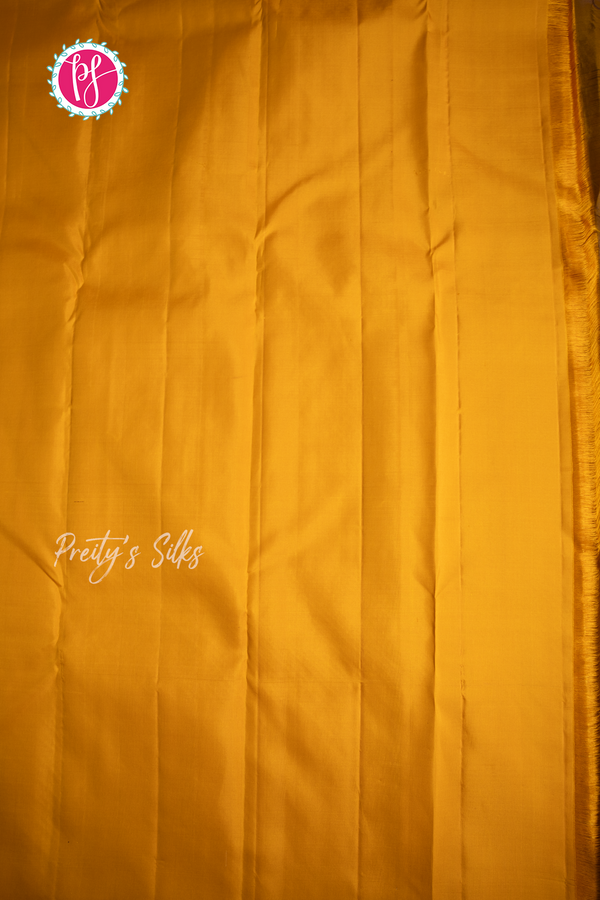 Pure Kanchipuram Silk Saree-Wine And Mustardyellow-PA57122