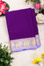 Pure Mysore Crepe Silk Saree-Contrast-Dark Purple And Lavender-PA19804