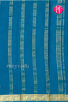 Pure Mysore Crepe Silk Saree-Tealblue-PA19804