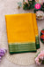 Pure Mysore Crepe Silk Saree-Yellow And BottleGreen-PA28717