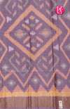 Pure Pochampally Soft Silk saree-Reddish Pink - Light lilac-PF38078
