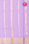 Pure Mysore Crepe Silk Saree-Purple And Lightlavender-PF73884