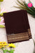 Pure Mysore Crepe Silk Saree-Deepmaroon-PA35304