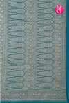 Pure Banarasi Crepe Silk Saree-DeepTealblue-PA22100