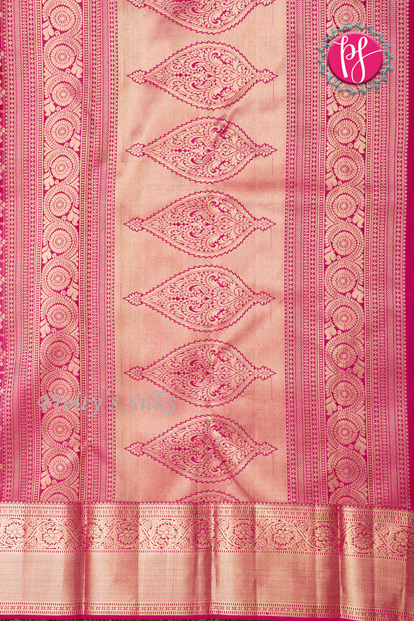 Pure Kanchipuram Silk Saree-Pink-PA04493