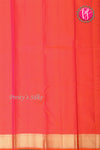 Pure Kanchipuram Silk Saree-Orange-PA20310