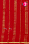 Pure Mysore Crepe Silk Saree-Singlechecks-Red-PA20527