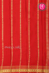 Pure Mysore Crepe Silk Saree-Red-PA21845