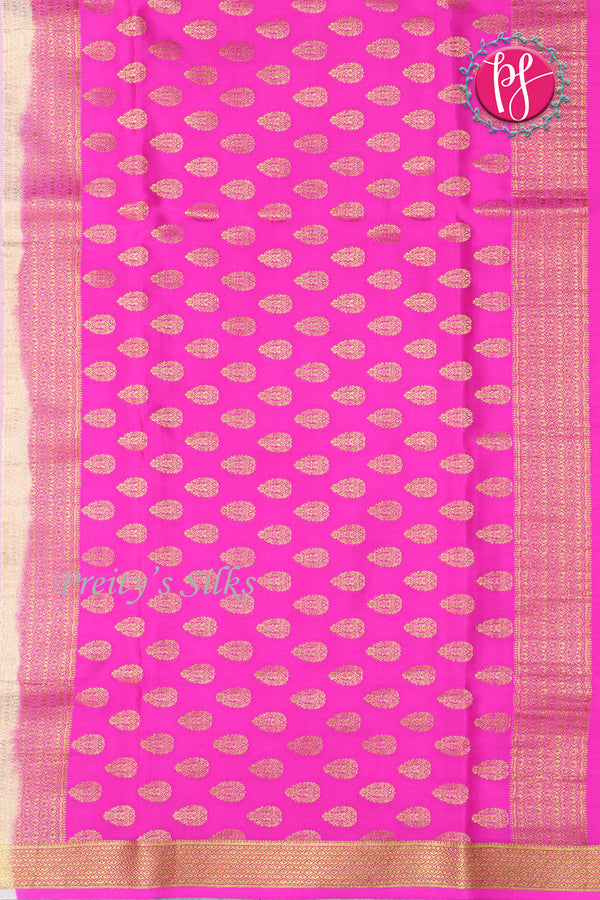 Pure Mysore Crepe Silk Saree -PF77442