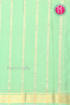 Pure Mysore Crepe Silk Saree -Purplr And Seagreen-PF82616