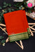 Pure Mysore Crepe Silk Saree-Rustred And Bottlegreen- PA34000