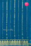 Pure Mysore Crepe Silk Saree-Tealblue-PA20648