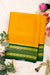 Pure Mysore Crepe Silk Saree-Yellow And Bottlegreen-PA29003