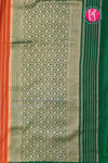 Pure Mysore Crepe Silk Saree Borderless Contrast -PA09550