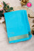 Pure Mysore Crepe Silk Saree-Aquablue-PA33565