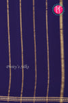 Pure Mysore Crepe Silk Saree-Navyblue-PA20546