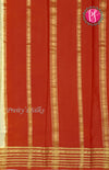 Pure Mysore Crepe Silk Saree-Pistagreen And Red-PF66897