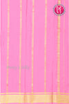 Pure Mysore Crepe Silk Saree -Maroon And Baby pink-PF82622
