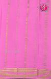 Pure Mysore Crepe Silk Saree-Mejentapink And Lightpink-PF66916