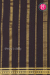 Pure Mysore Crepe Silk Saree-Yellow And Black-PA19913