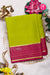 Pure Mysore Crepe Silk Saree-Olivegreen And Red-PA28865