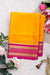Pure Mysore Crepe Silk Saree-Mustardyellow And Pink-PA29027