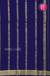 Pure Mysore Crepe Silk Saree-LightPink And Navyblue-PA22237