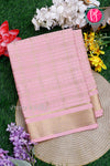 Pure Mysore Crepe Silk Saree-Soft Rose-PA26341