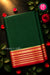 Pure Mysore Crepe Silk Saree -Bottlegreen And Red-PA47018