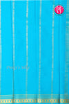 Pure Mysore Crepe Silk Saree-Ananadablue-PA21845